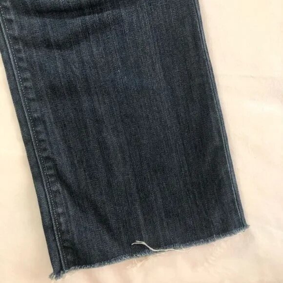 AMERICAN EAGLE TRUE BOOT CUT RAW HEM STRETCH JEANS 8-EUC - Picture 4 of 7